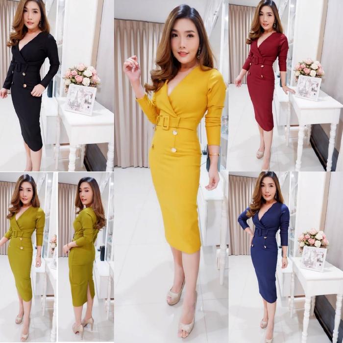 Ready Dress vb import Bkk Casual Midi