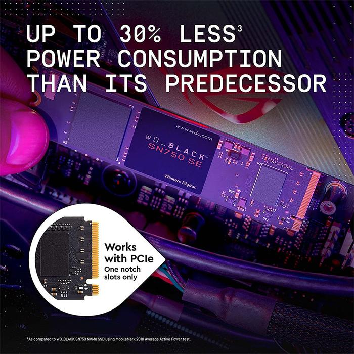 Western Digital WD Black SN750 SE 500GB NVMe SSD M.2 2280 PCle4.0