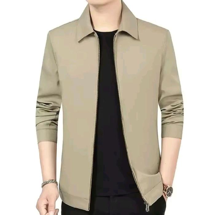 semi jas peria jaket kantor peria wanita jaket big siz jumbo Abu Hitam Custom Blazer Formal Panjang 