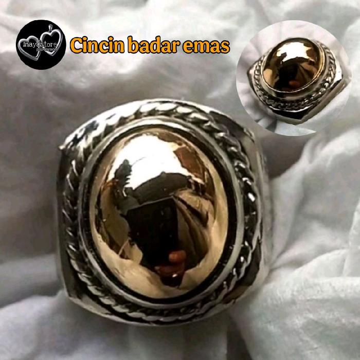 Cincin badar emas cincin batu akik badar emas mantap