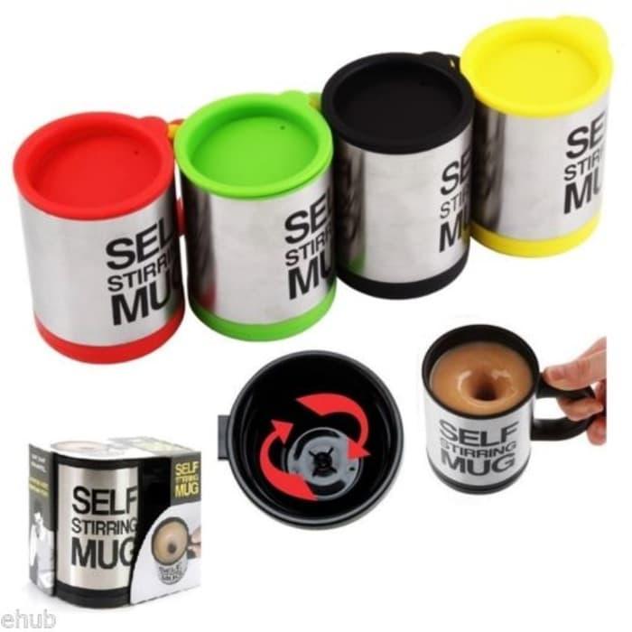 Self stirring mug gelas pengaduk otomatis