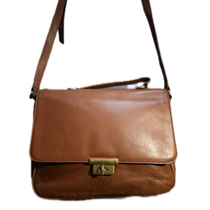 OCIL F0ss1L Satchel Cokelat PL Tas Selempang Wanita Kulit Asli dengan Desain Elegan dan Fungsional