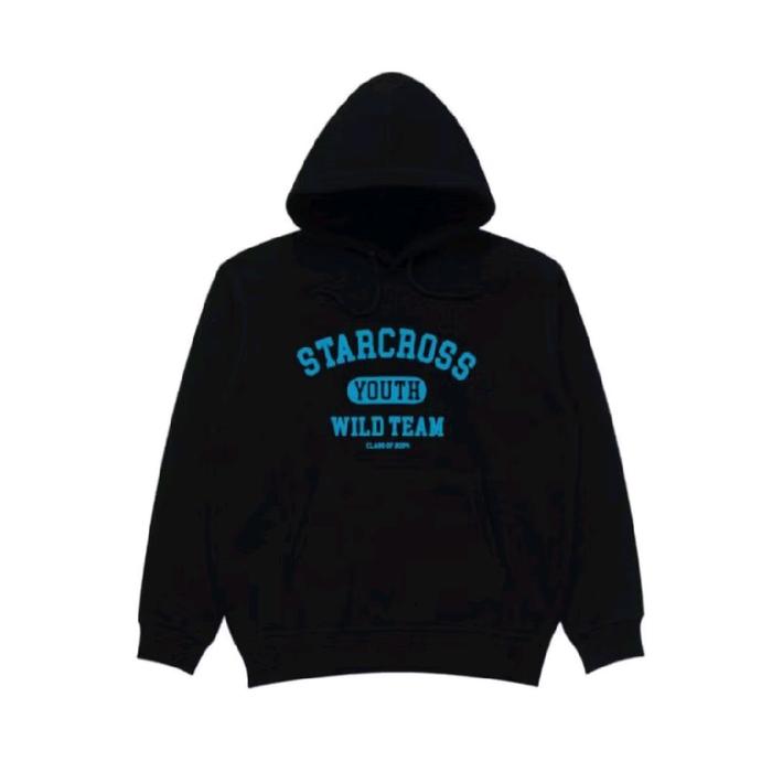 Hoodie Distro Starcross Pullover Alfa Blue Print Logo Sweater