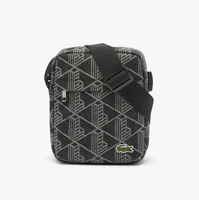 LACOSTE Neocroc Jacquard Motif Vertical Satchel Original Sling Bag Pria