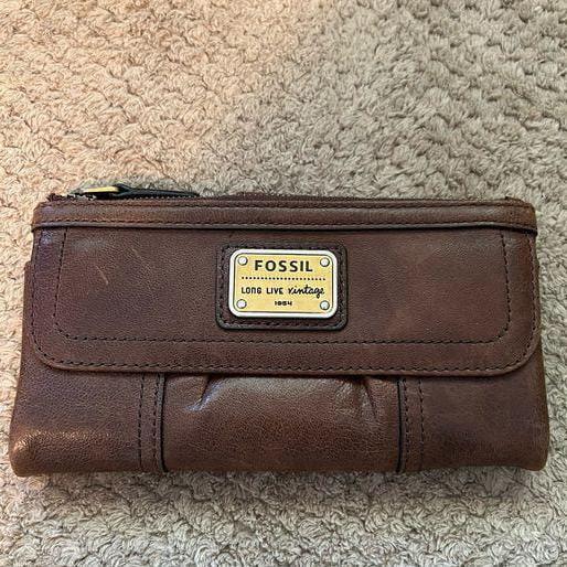 Dompet Fossil Emory Espresso Leather