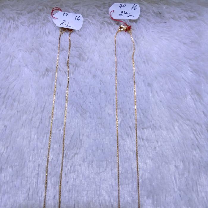 kalung italy emas kadar 70% berat 2gram & 2,1gram