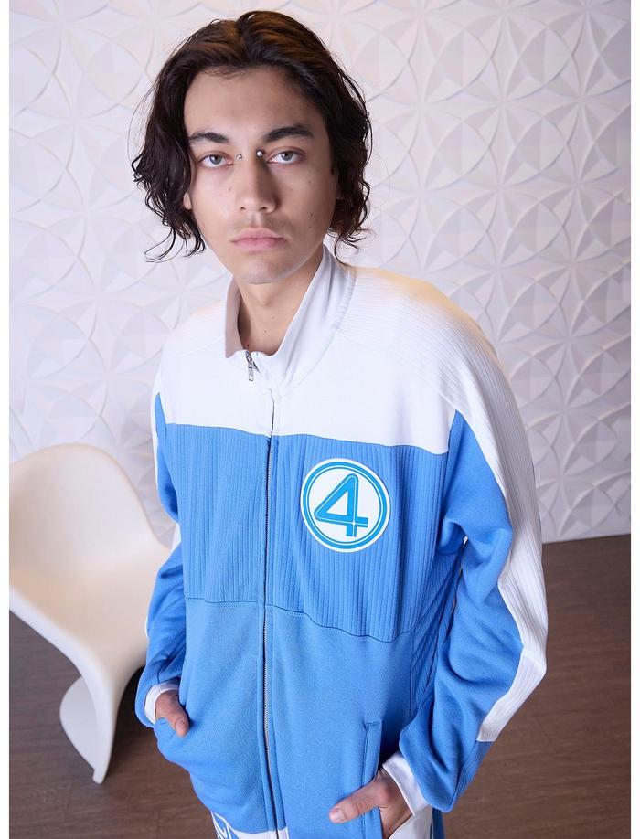 [Official The Fantastic Four] First Steps Logo Uniform Jacket | Marvel - Merchandise Original Resmi
