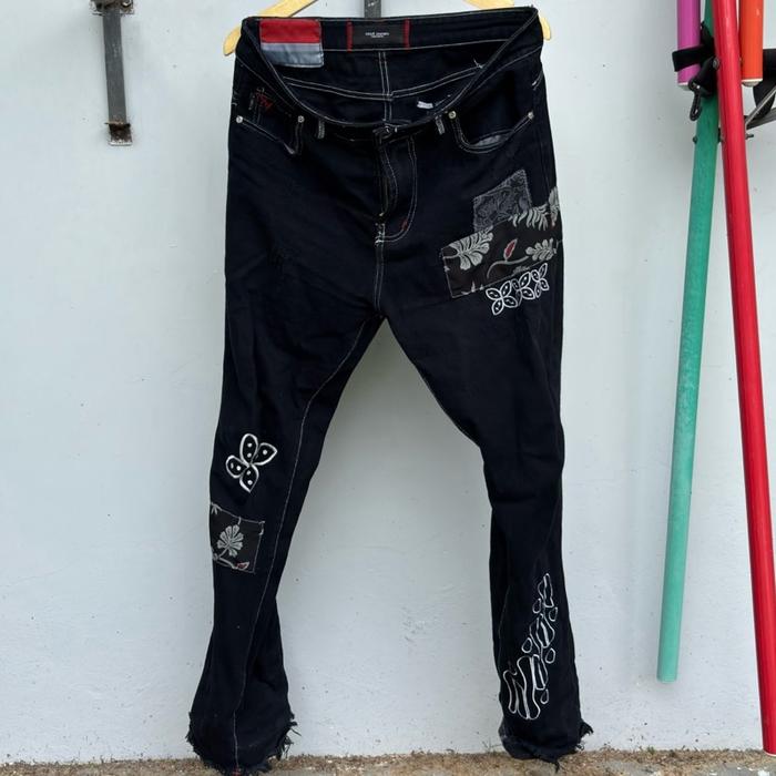 Celana Jeans Denimitup hamjeansku - H1 Reguler - Batik Black