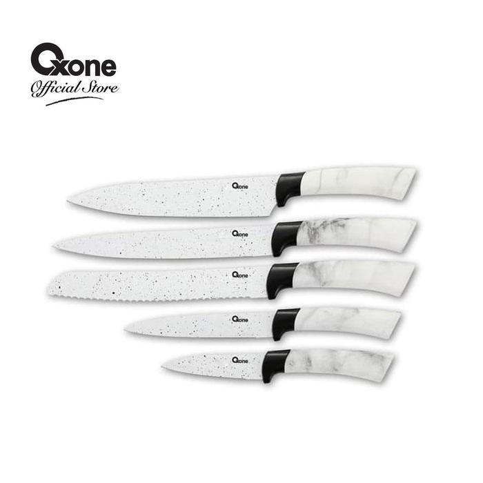 OXONE Pisau Set Marble Putih OX-617
