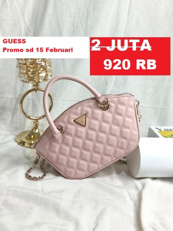 TAS WANITA GUESS ORIGINAL SERI GIULLY MINI PINK
