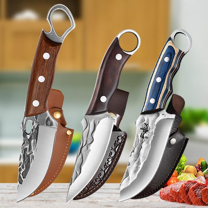 Outdoor Camping Knife Stainless Steel Cleaver Knife Boning Knife