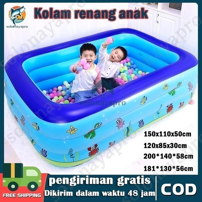 Kolam Renang Anak 2M/ Kolam Mandi Bola Inflatable Bestway Pool 2 meter Kolam 3 Ring Baby SPA Murah/k
