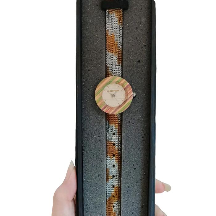 Loosewood Jam Tangan Kayu Pattern Skate
