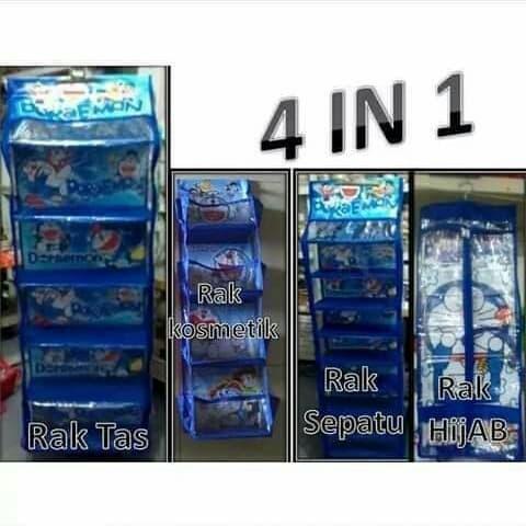 RAK SET 4 IN 1 (Rak tas,rak sepatu,rak jilbab,rak kosmetik)