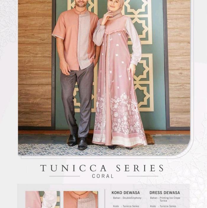 KEKE GAMIS DEWASA TUNICA WARNA CORAL