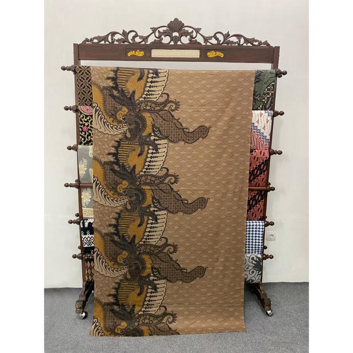 Kain Batik Meteran Jarik Panjang Seragam Katun Premium Pekalongan Modern Bambu Pratiwi Roman Reog