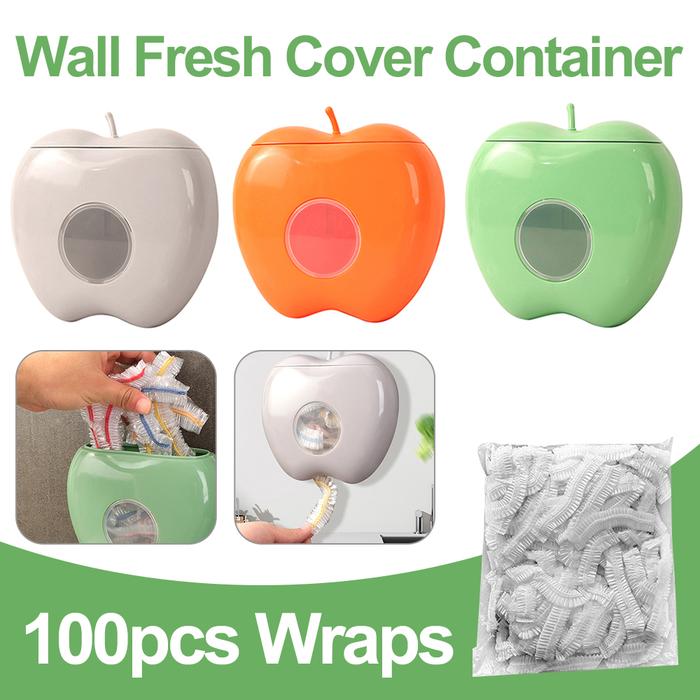 Wall-mounted Plastic Wrap Storage Container Dustproof Plastic Wrap