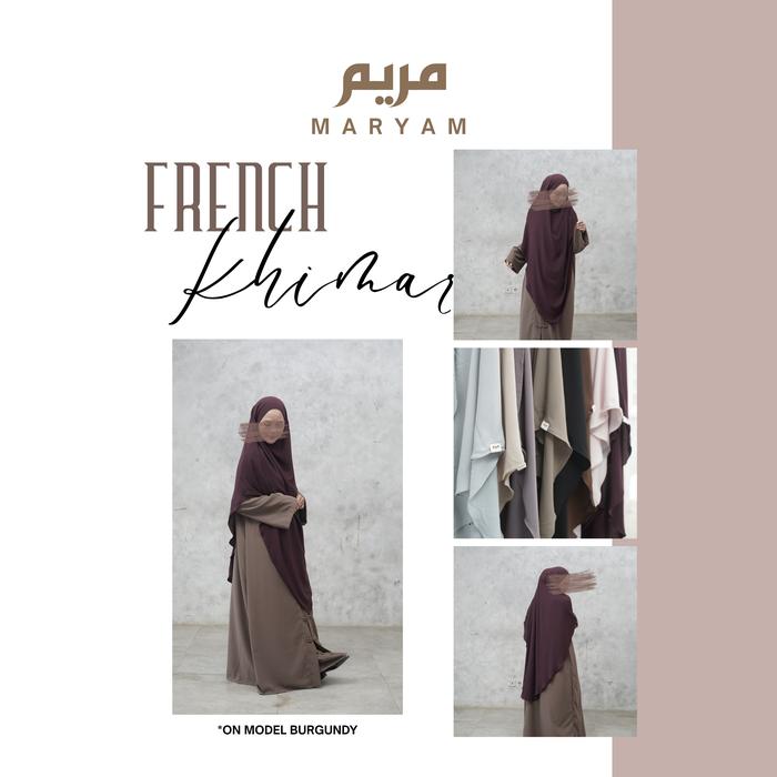 French Khimar by Maryam Wear | Khimar Ringan dan Flowy Anti Pusing | FK Umroh | FK Daily | FK Lebara