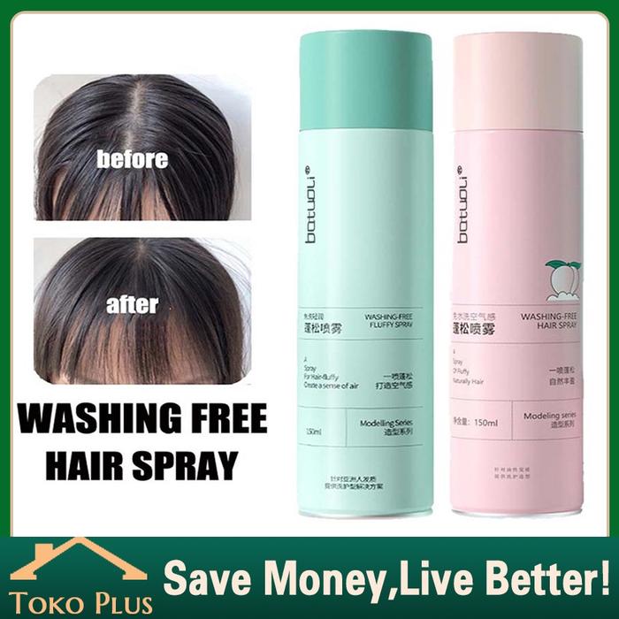 Spray Rambut Fluffy Dry Shampoo Spray 3 Detik Mengangkat Semprotan Rambut Kering Untuk Minyak Rambut