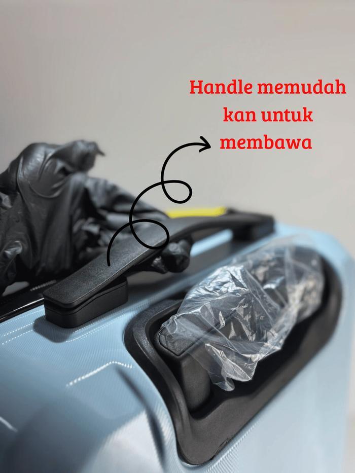 Terlaris Polo Trust Koper 20Inch Type 037 Bahan Polycarbonate Tahan Banting Dengan Secret Slot Roda 