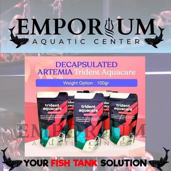 Trident Aquacare Decapsulated Artemia Cysyts 100Gr - Pakan Burayak Ikan Hias