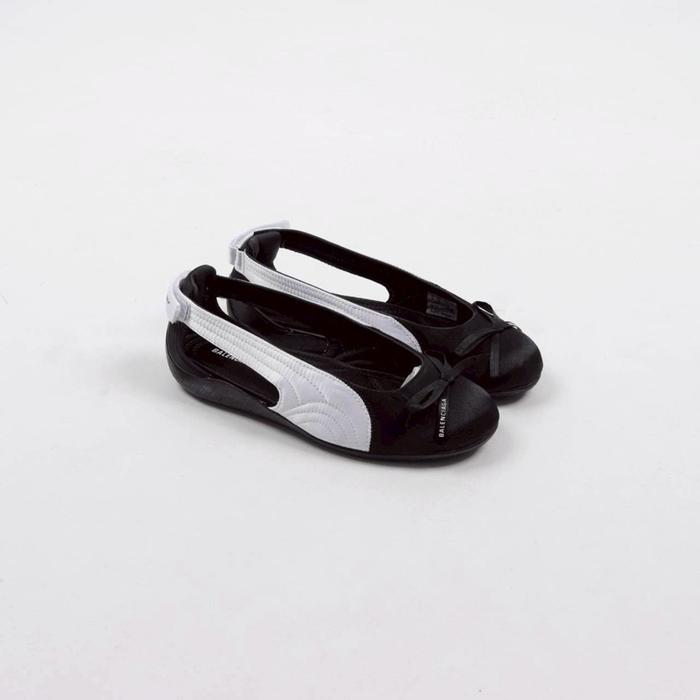 Balenciaga X Puma Speedcat Ballet Satin Black White