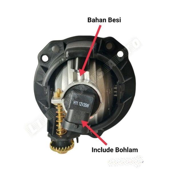 Sepasang Foglamp Lampu Kabut All New Avanza/Xenia 2012-2020 Mika Kaca Berkualitas
