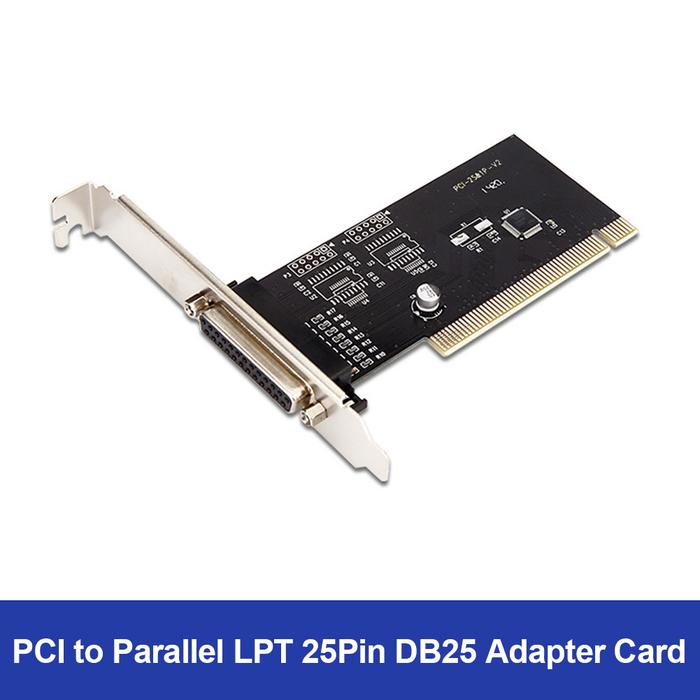 Pci Adapter Card PCI to Parallel LPT 25Pin DB25 Printer Port Controller Expansion Card for Desktop C