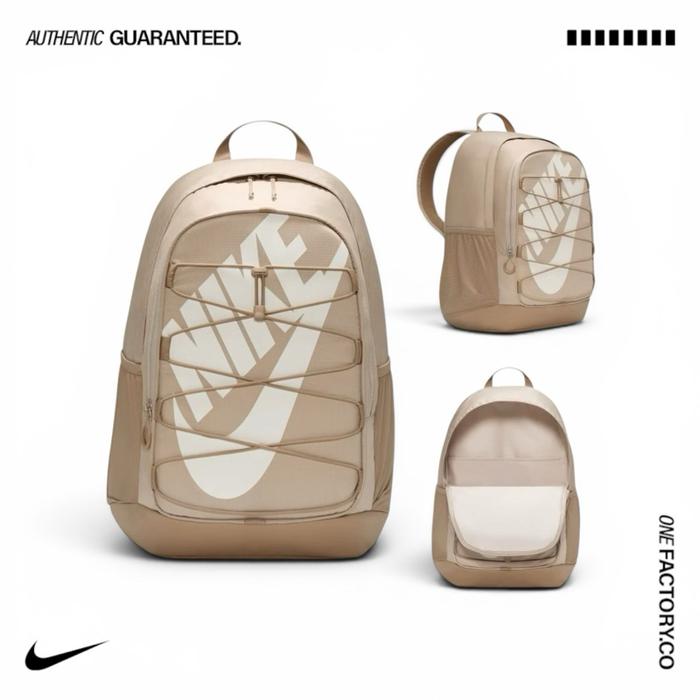 Nike Hayward Backpack —26L Desert Khaki Light Orewood Brown 100%Original