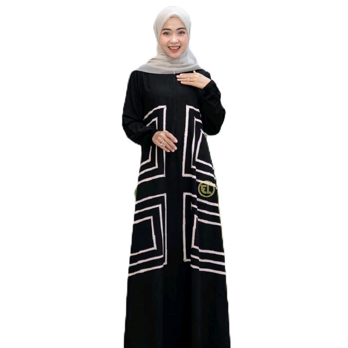 Batik Elzhaf Gamis Twill Premium model busui size M