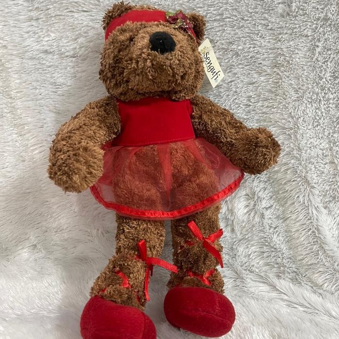 Boneka beruang dress merah/boneka teddy bear/teddy bear boneka/teddy bear plush/boneka teddy/boneka