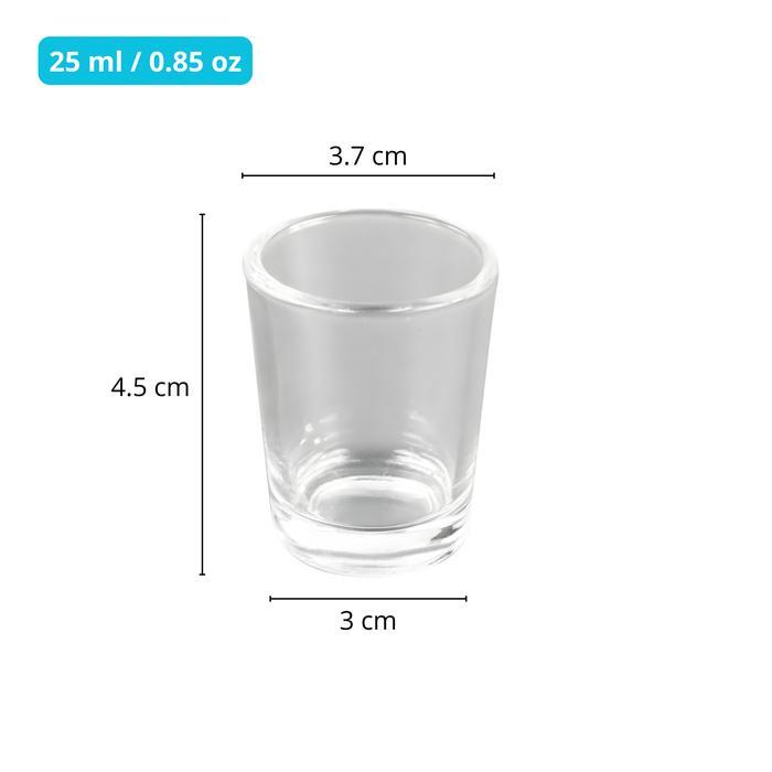 Gelas Sloki Kaca Mini Shot Glass 25 30 85 ml Minimalist - 25 ml