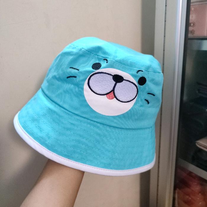 MINISO ANIMAL FACES BUCKET HAT TOPI BUCKET ANAK LUCU