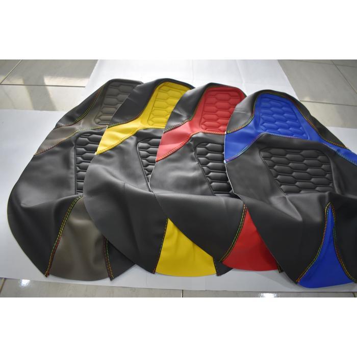 Terbaik Kulit Jok Sarung Cover Variasi Sarang Tawon Timbul Motor Vario Beat Scoopy Nmax PCX Aerox Su