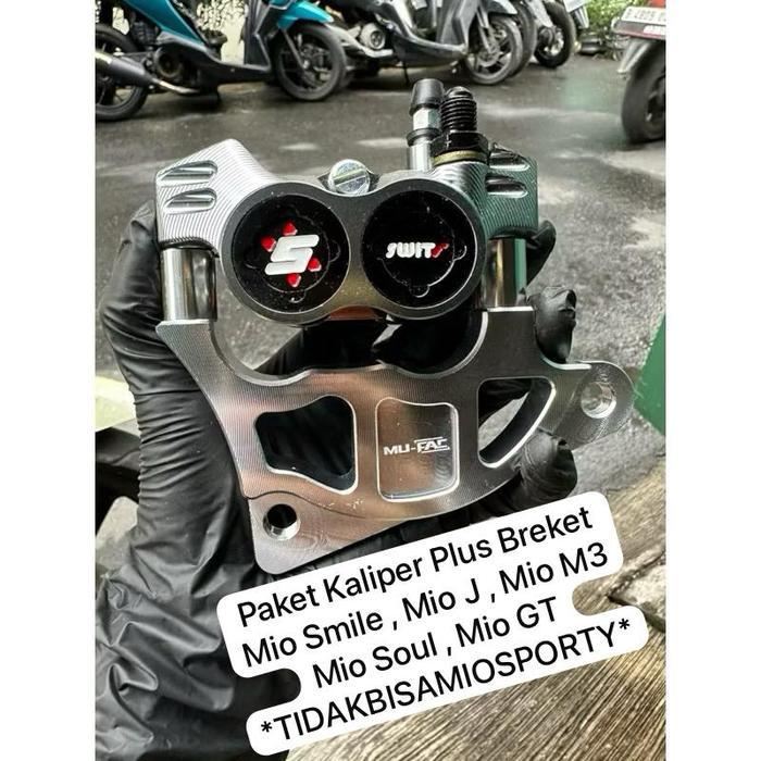 KALIPER FORMULA SWITS KANAN 4P MIO SMILE / M3 / J / SOUL + BREKET DISC 220MM 260MM PNP