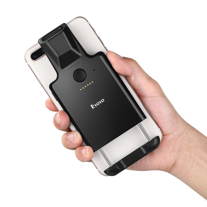 Eyoyo 2D Back Clip Bluetooth Barcode Scanner Portable Barcode Reader