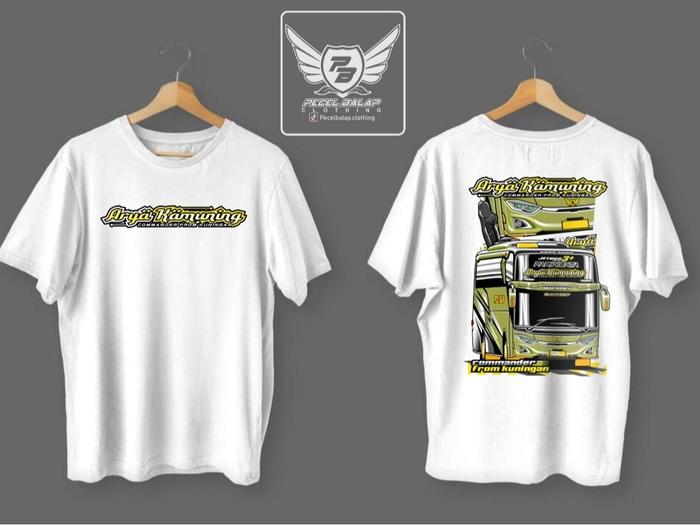 KAOS ASLI BUS PECEL BALAP ARYA KAMUNING anak-dewasa I FREE STICKER I T-shirt basuri jb3  I T-shirt b