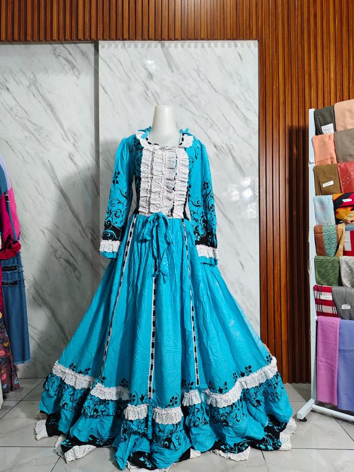 [KAMANIYA] DEWARI BLUE DAILY DRESS