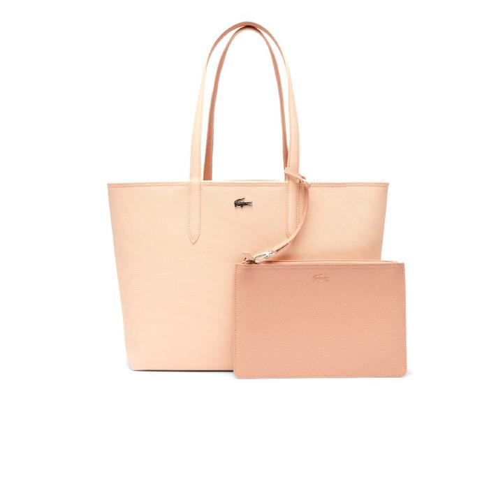 Lacoste Women's Anna Reversible Tote Bag with Pouch - Pink