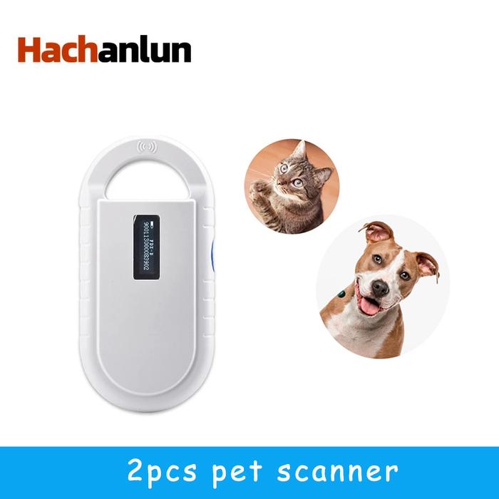 2pc/set ISO11784/5 FDX-B Animal Pet Id Reader Chip Transponder USB