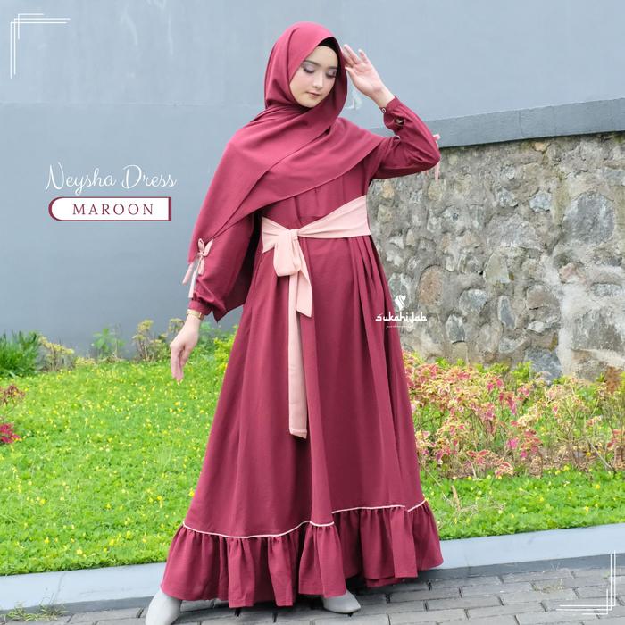 Pasmina Neysha By Sukahijab jilbab khimar -  muslim  panjang  pashmina  wanita  Syari Syal Kerudung 