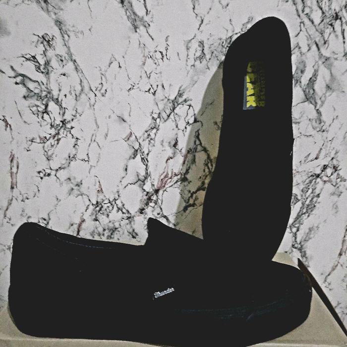 Sepatu Slip On Thunder Bear Black Original