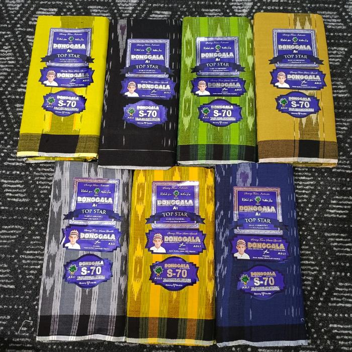 SARUNG DONGGALA S-70/SARUNG DONGGALA JAHIT TENGAH/S-70 ORI