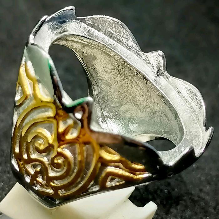 Cincin , Emban , Batu Akik , Titanium , Jumbo