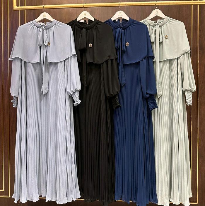 Gamis Plisket Sabrina Ori Shellasaukia