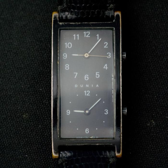 Jam Dunia Dual Time Quartz Watch