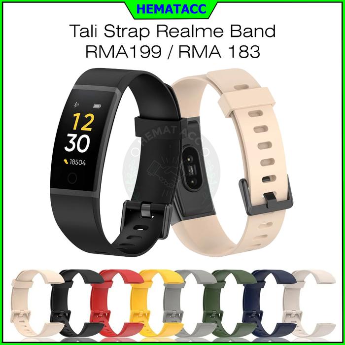 Strap Realme Band RMA183 / RMA199 Polos Tali Jam Realme Band 1 Silicone Hematacc