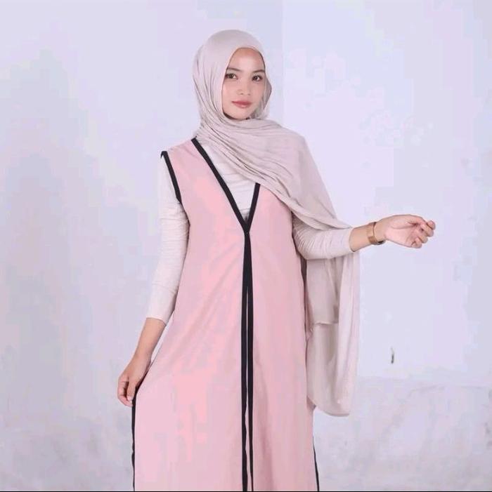 DIORRA - Fiorela Long Dress Wolfis Wanita Gaun Panjang Muslim Casual Midi Pesta Dewasa Baju Mewah Si