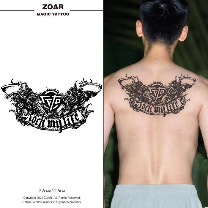 Zoartattoo stiker tato M-119 sementara 【Dada bunga】Tahan lama Tattoo menempel dekorasi seni untu