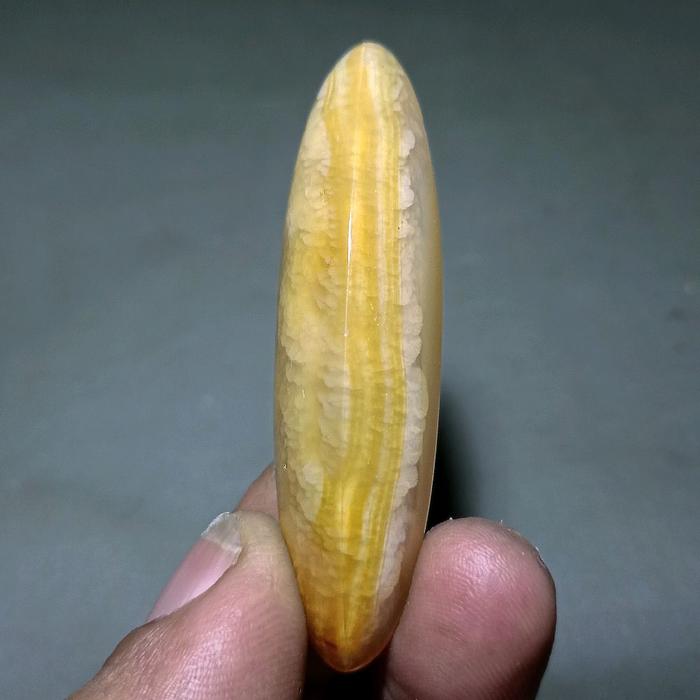 ASLI BATU AKIK PANDAN NANAS KRISTAL 6,3CM RN1